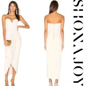 Shona Joy Zoe Core U Bustier Dress nude